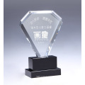 Clear Sapphire Award for Corporate Gift Crystal Diamond Shape Trophy